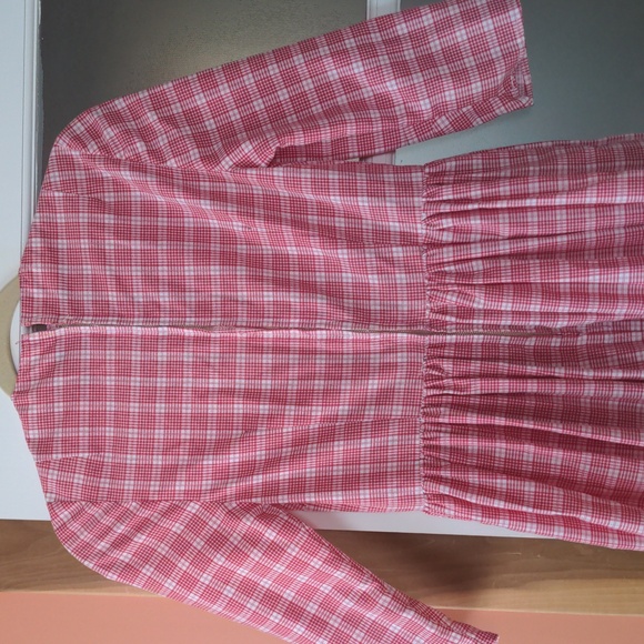 70s Vintage handmade tiered prairie Maxie dress - Picture 5 of 6